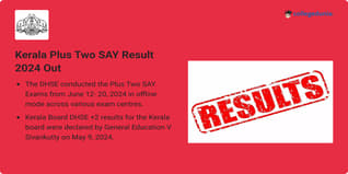 Kerala Plus Two SAY Result 2024 Out @keralaresults.nic.in; Check Direct Link Here